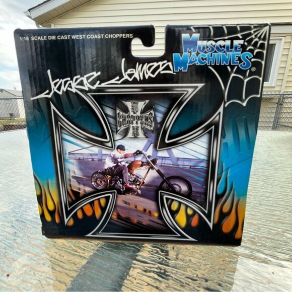 NIB West Coast Choppers Jesse James El Diablo Rigid Grey Die Cast 1:18 Scale - Picture 7 of 9